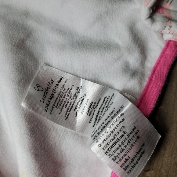 SwaddleMe Size SM/MED 7-14 lbs Llama Rainbow Sleep Sack 100% Cotton EUC - Picture 3 of 12